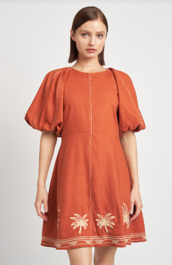 Zara palm tree outlet dress