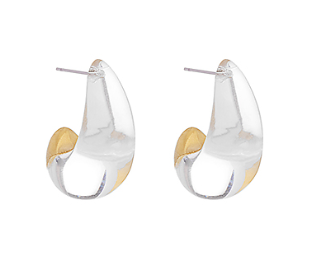 Clear Acrylic Teardrop Earring