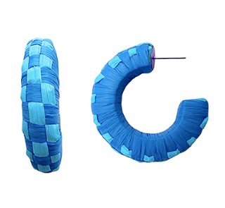 Blue Checkered Hoop