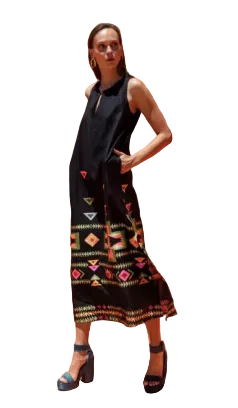 Ione Maxi Sleeveless Dress- black