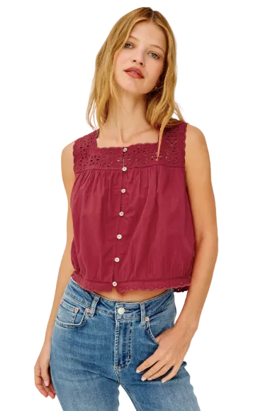 Noemi Cropped Top- Spice