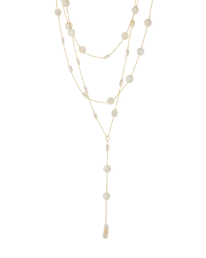 3 Layered Coin Pearl Necklace