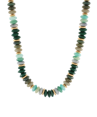 Multi Shape Mixed Bead Necklace