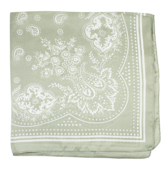 Paisley Bandana- Sage