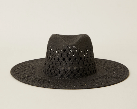 Heidi Straw Hat- Black