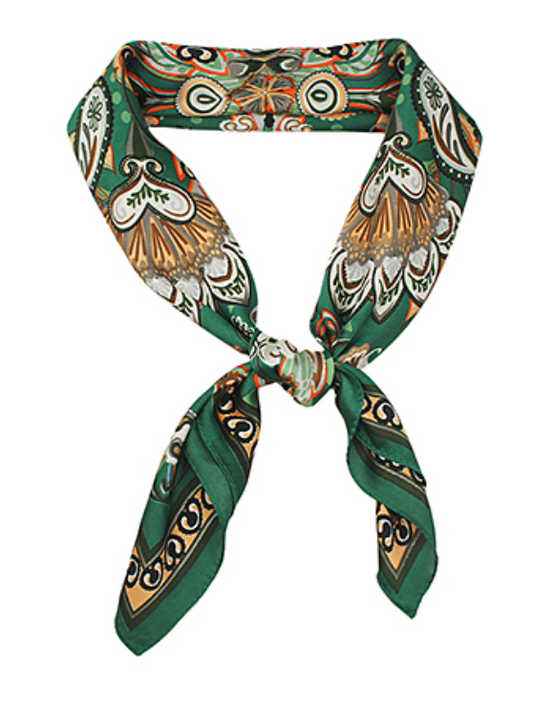 Bohemian Paisley Border Scarf