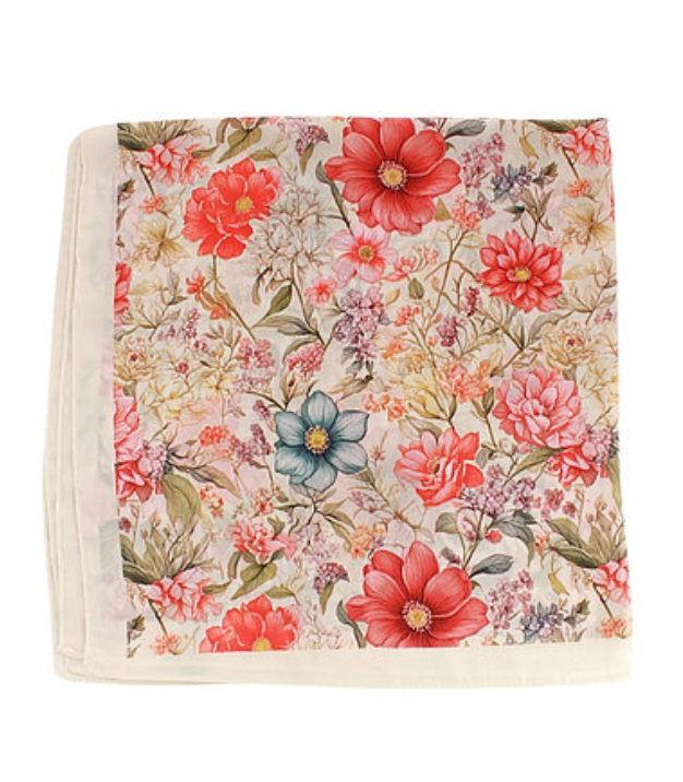 Floral Print Bandana Scarf