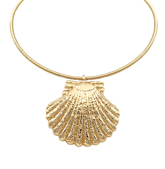 Textured Shell Wire Choker