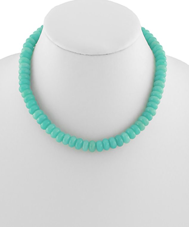 Semi Stone Bead Necklace