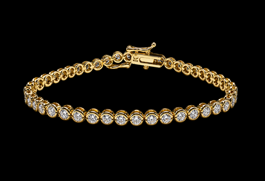 CZ Tennis Bracelet- Gold