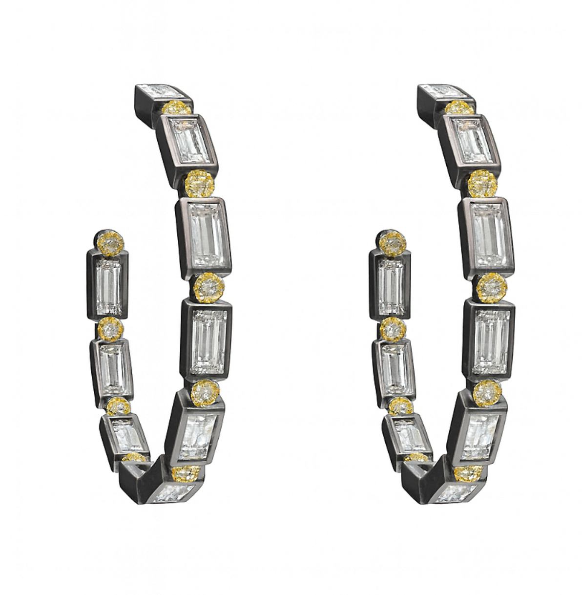 Rectangle Baguette Hoop