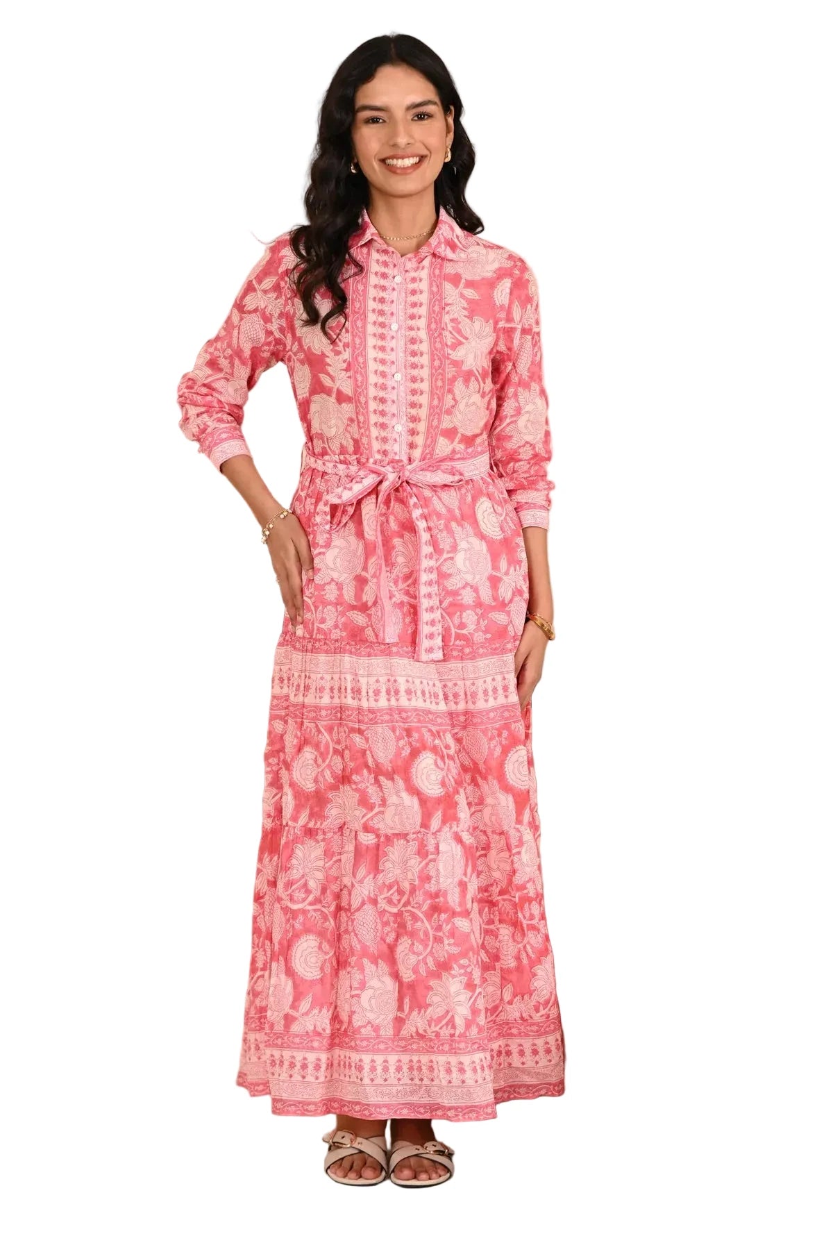 Emmi Shirt Maxi- Strawberry Red