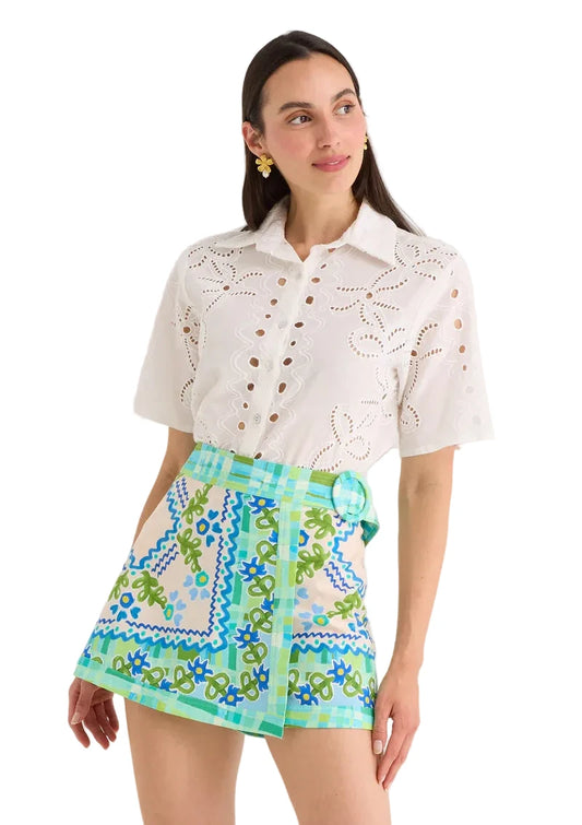 Vera Skort- Blue Floral