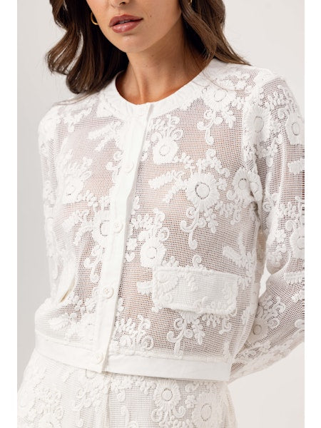 Isabel Cardigan- Coconut Milk