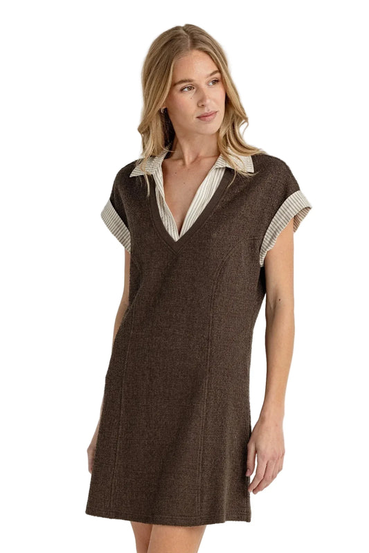 London Twofer Dress- Espresso
