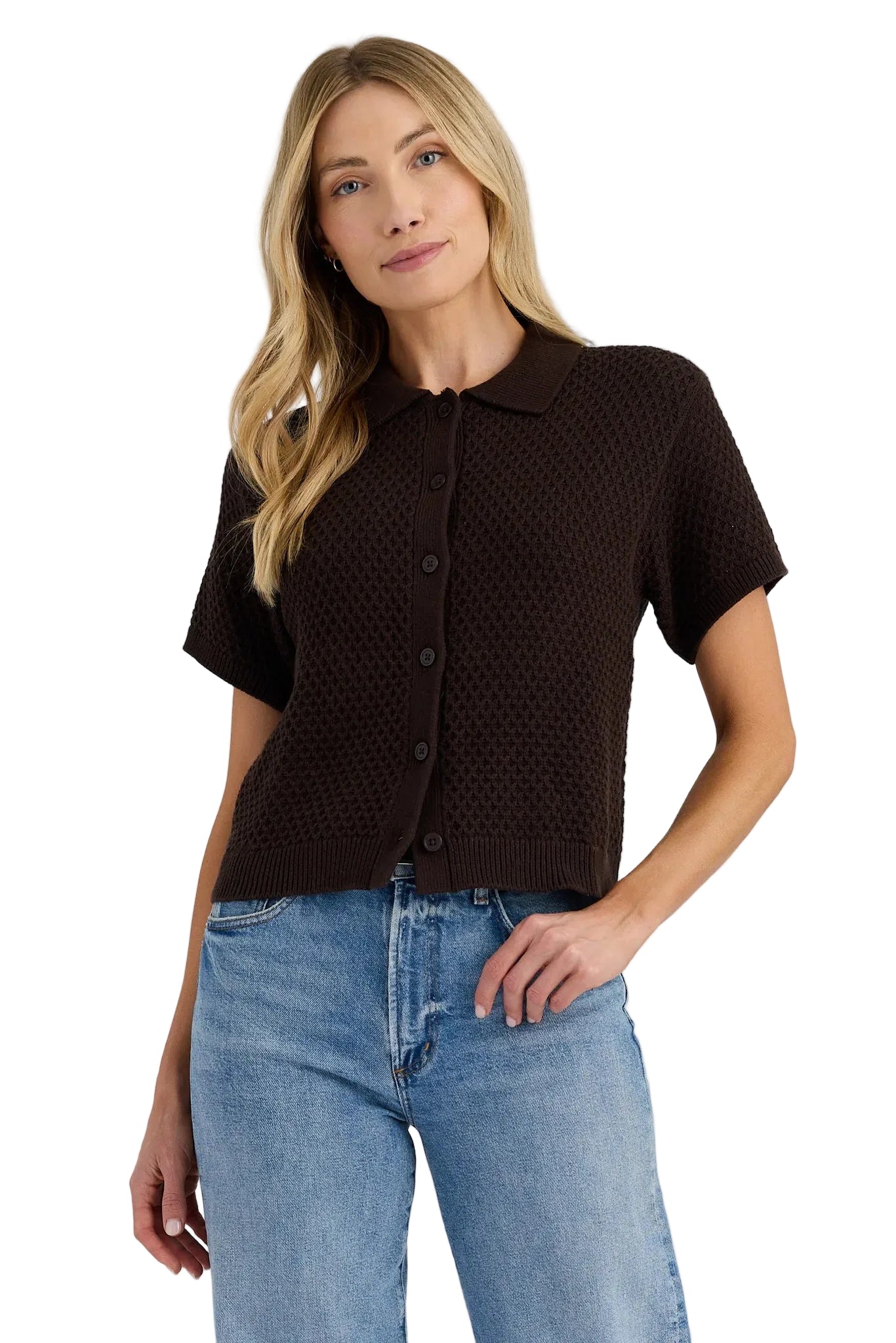 Andre Polo Top- Carob