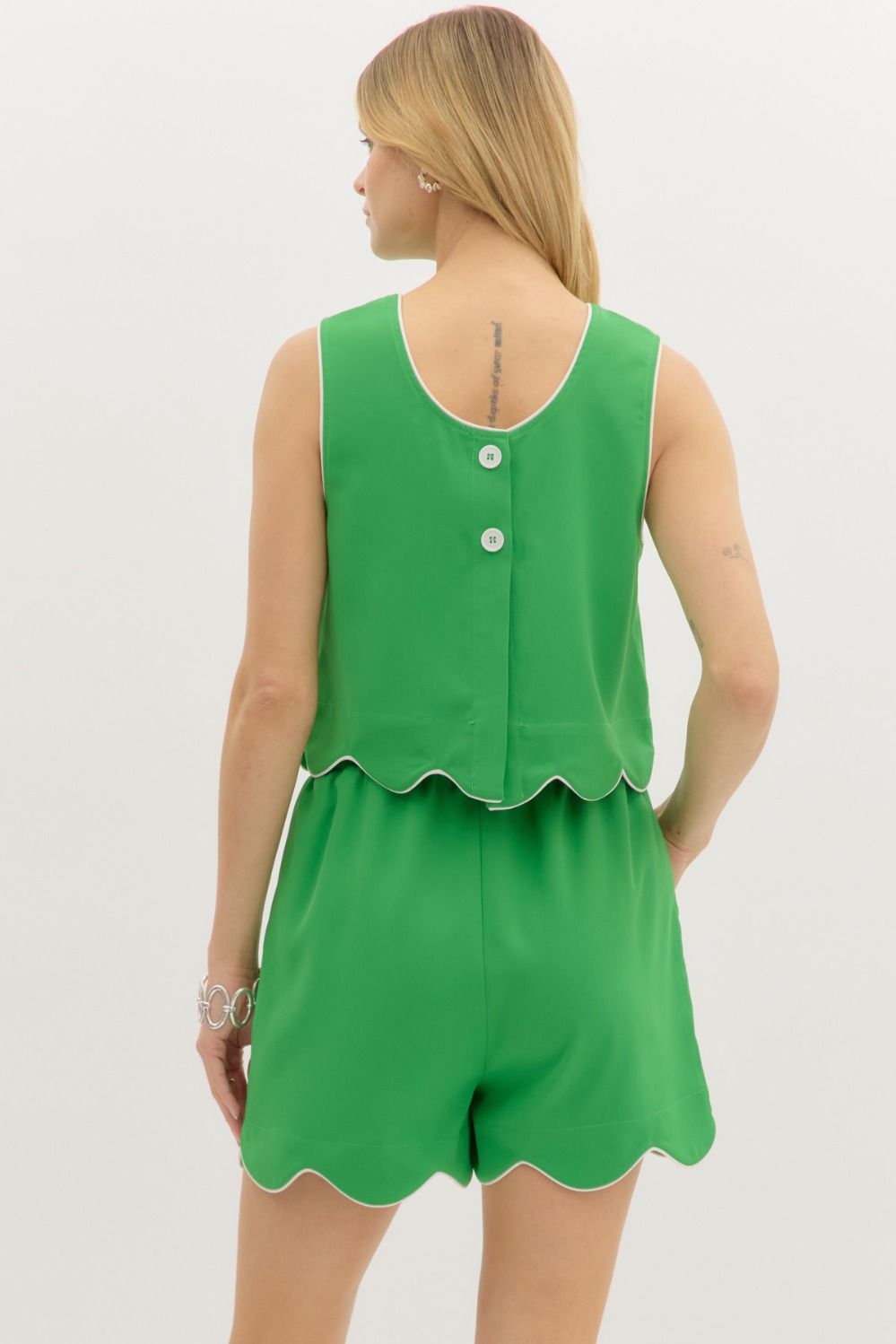 Button back Tank- Green