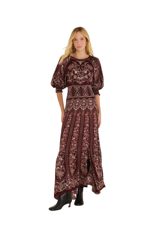 Liz Puff Sleeve Maxi Dress