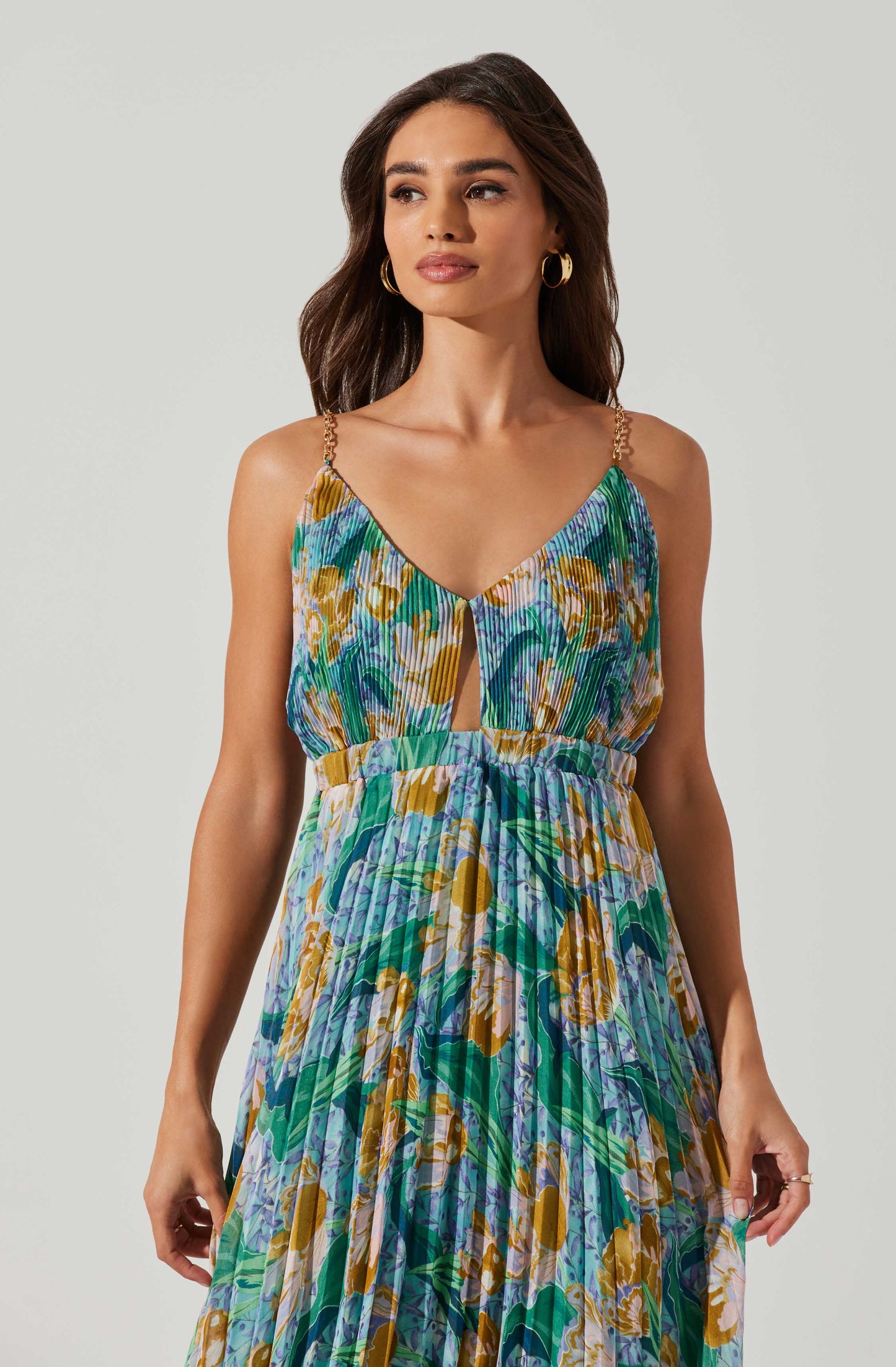 Loralee Pleated Maxi Dress