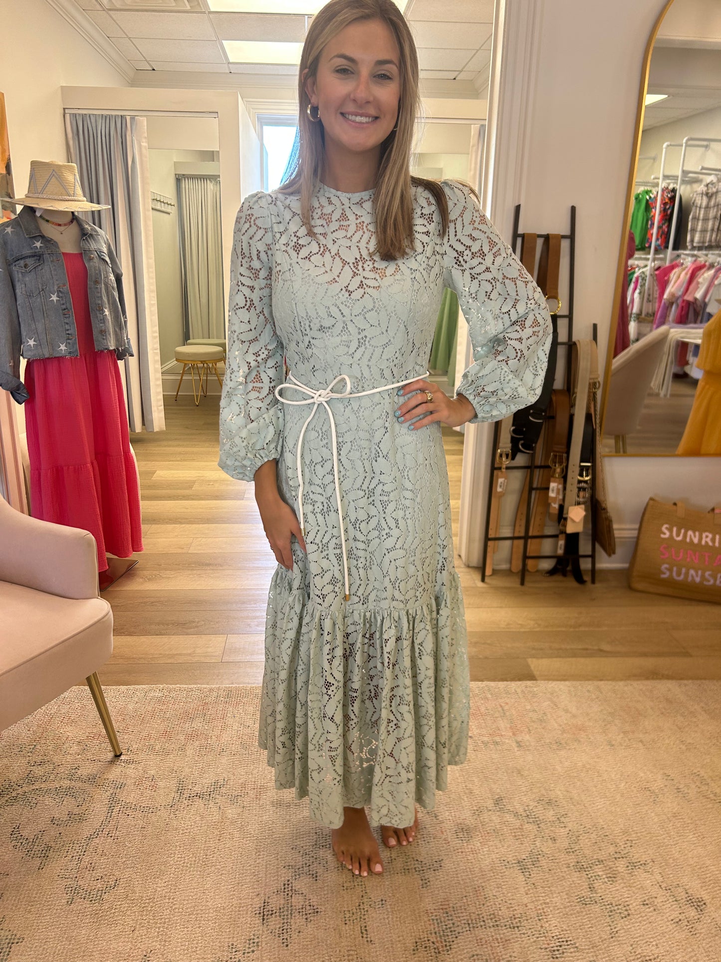 Chiara Lace Midi Dress