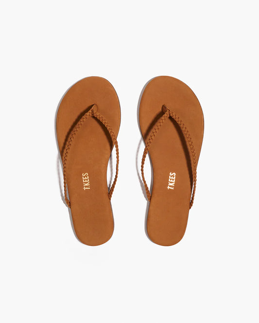 Lily Braided Flip Flop- Camel