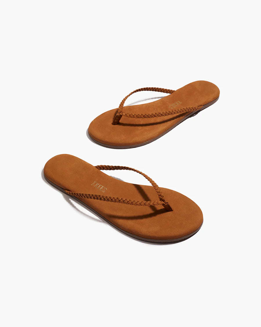 Lily Braided Flip Flop- Camel