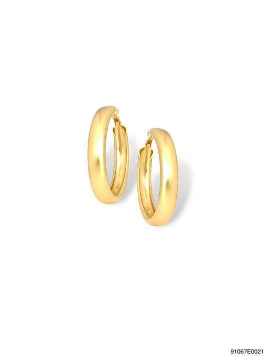 Cecilia Bold Hoop- Matte Gold