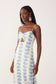 Off-white Aquarium Cut-out Sleeveless Linen Maxi Dress