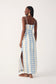 Off-white Aquarium Cut-out Sleeveless Linen Maxi Dress