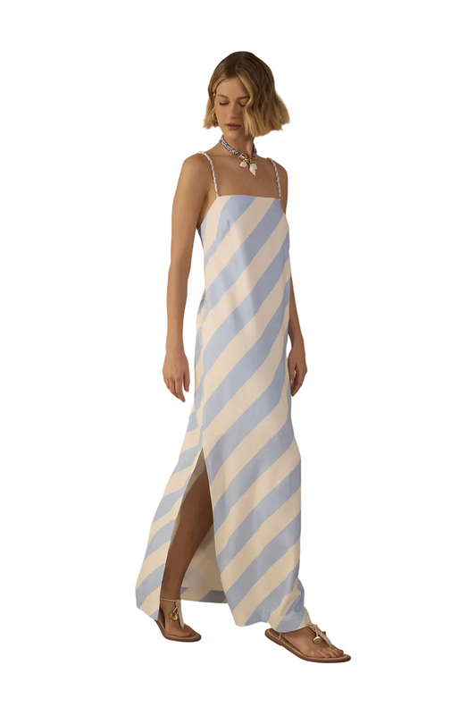 Ocean Stripe Maxi Dress