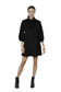 Suede Button Down Dress- Black