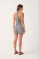 Blue Escama Halter Neck Romper