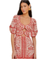 River Ride Mini Dress- Red