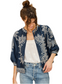 Eden Print Jacket- Indigo