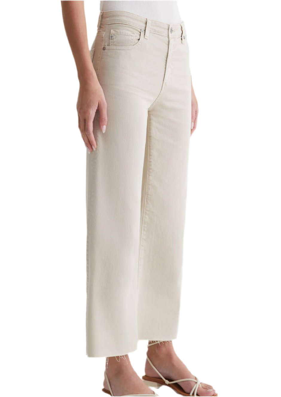 Saige Wide Leg Crop- Sulfur Desert Rock