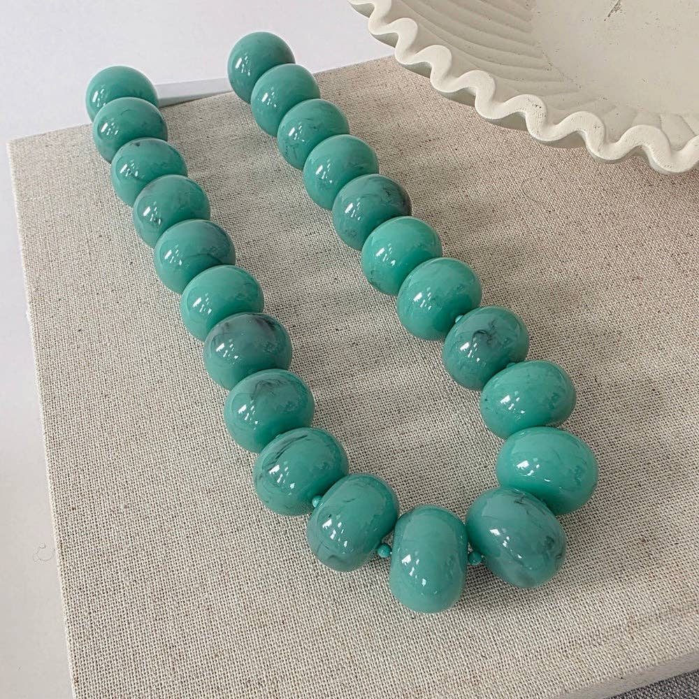 Bella Beaded Necklace : Amber