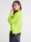 Charli Hi-Lo Crewneck Sweater- Peridot