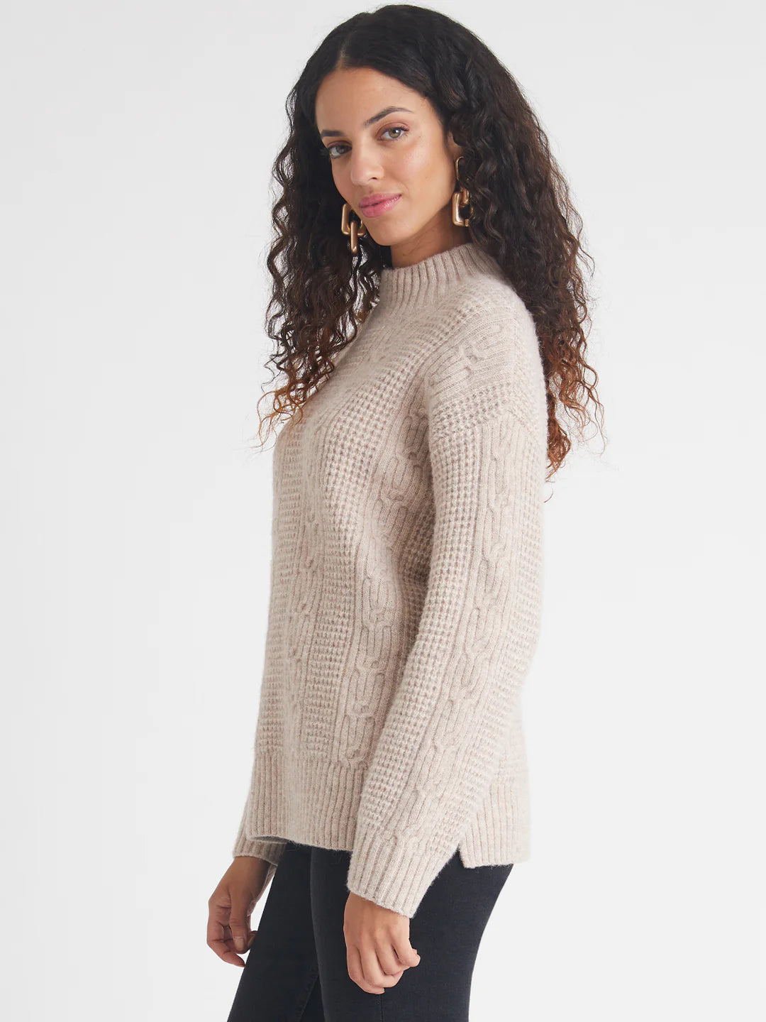 Lexi Tunic Sweater- Cashew Heather