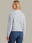 Reba Cable Funnel Neck Pullover- Arctic Ice