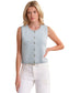 Marianna Rolled Edge Button front vest
