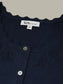 Valentina Button Down Top- Dark Blue
