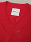Virginia V-Neck Sweater- Red