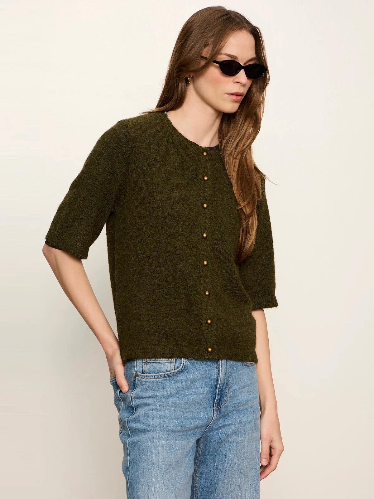 Short Sleeve Cardigan- Kalamata