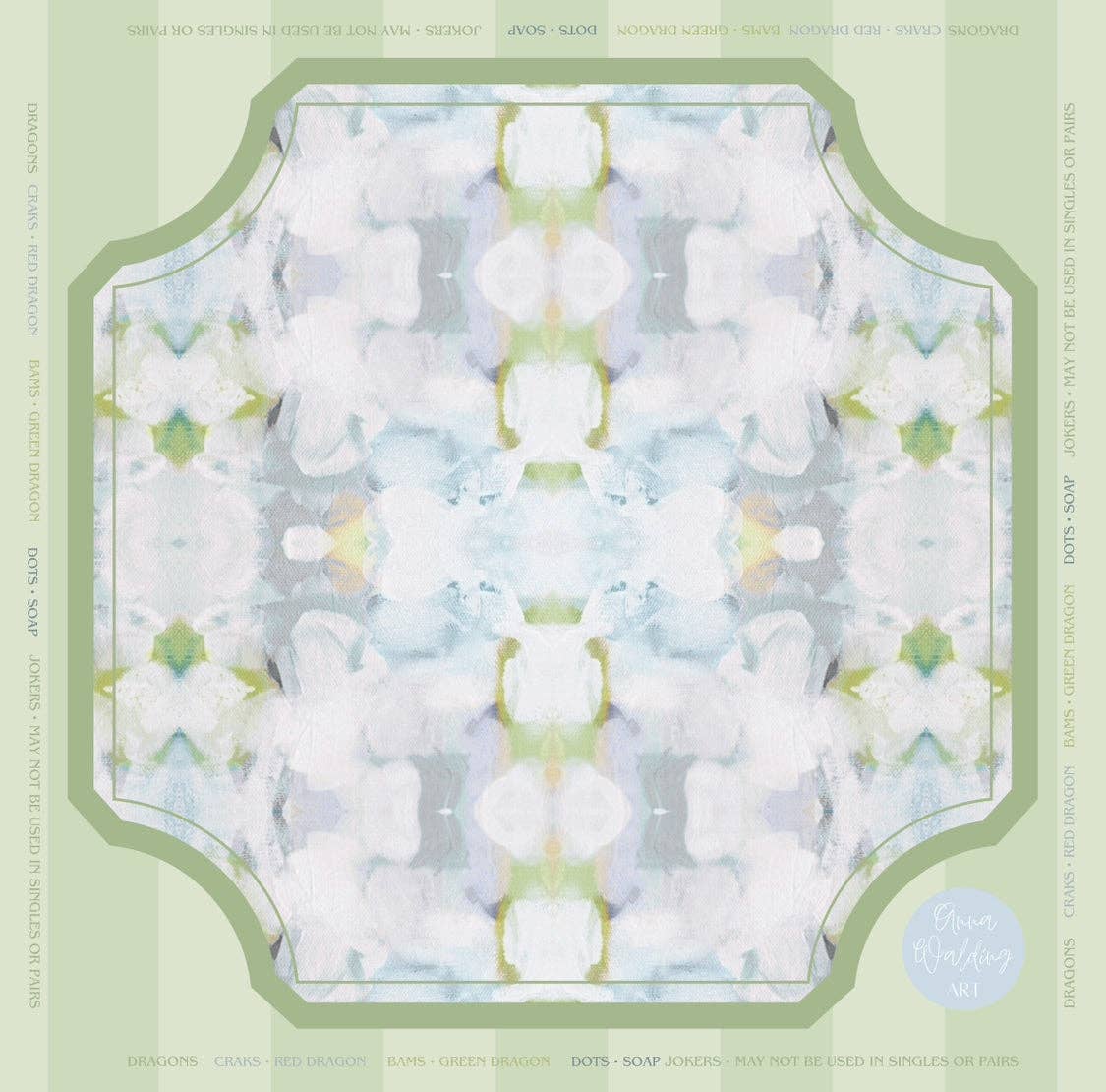 Sage Petal Mahjong Mat