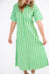Iris Maxi Shirt Dress- Emerald
