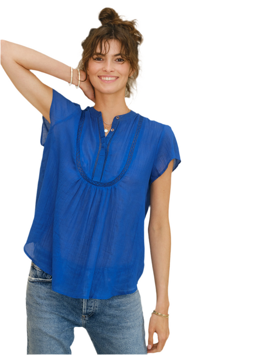 Freya Top- Blue