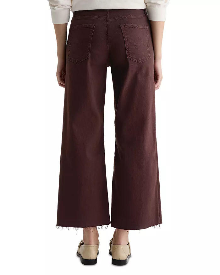 Saige Wide Leg Crop Jean- Coffee Bean