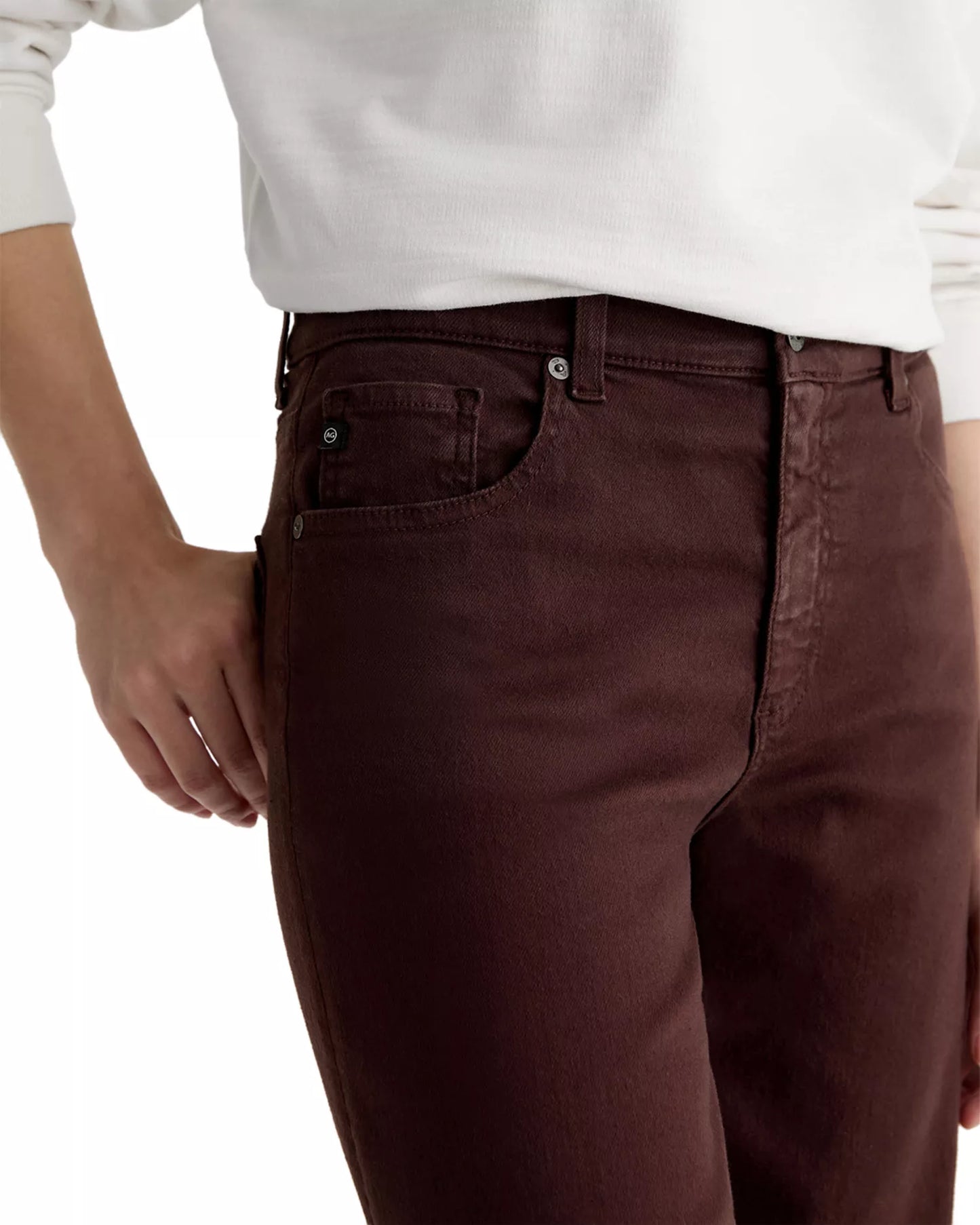 Saige Wide Leg Crop Jean- Coffee Bean