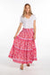 Isabel Maxi Skirt- Pink Paisley