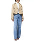 Cropped Twill Trench- Khaki